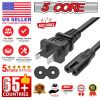 Extra Long AC Wall Power Cord for Led LCD TV Vizio Samsung 6 12 Feet 2 Prong