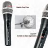 5 CORE Professional Dynamic Unidirectional Vocal Microphone with Steel Mesh Grille, Neodymium Cardioid Pickup, XLR Connectivity, 16ft Detachable Cable