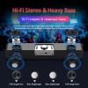 LED TV Soundbar Bluetooth Speaker Portable Wireless Computer Speakers USB Clock BoomBox Bass Sound Bar AUX HIFI TF USB FM Radio