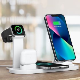 5 In 1multifunctional Wireless Charger For Phone/Watch/AirPods Charging Stand (Color: black)
