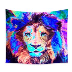 Factory Direct Amazon Hot Sale Fluorescent Uv Tapestry Lion King Painted Print Hanging Cloth Home Decorative (Option: GTYH-95x73cm)